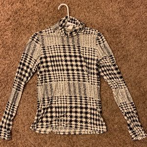 RELIST H&M Houndstooth Print Top